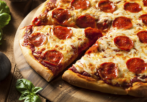 Pepperoni Pizza. Slice Pizza and Grill, Ilford.